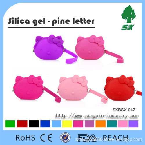Colorful Silicone Mini Coin Purse For Lady